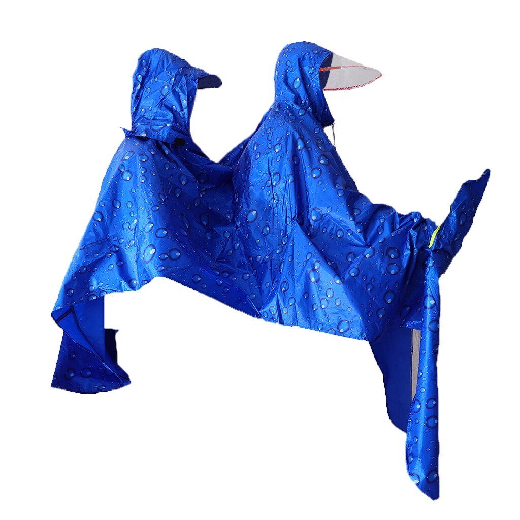 Manteau de pluie imperméable pour Scooter, imperméable, pour mobilité, Cape, Double Poncho, Oxford: Blue