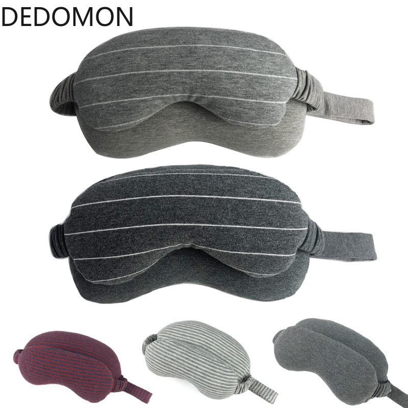 Multi-Function Business Travel Neck Pillow & Eye Mask Storage Bag with Handle Eye Patch Portable Eye Massager Sleep Mask