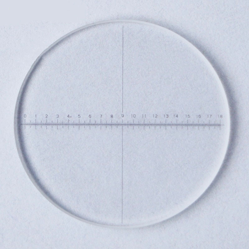 0.1mm Eyepiece Reticle Micrometer Optical Glass Calibration Slides Rcular Graticule for Microscope