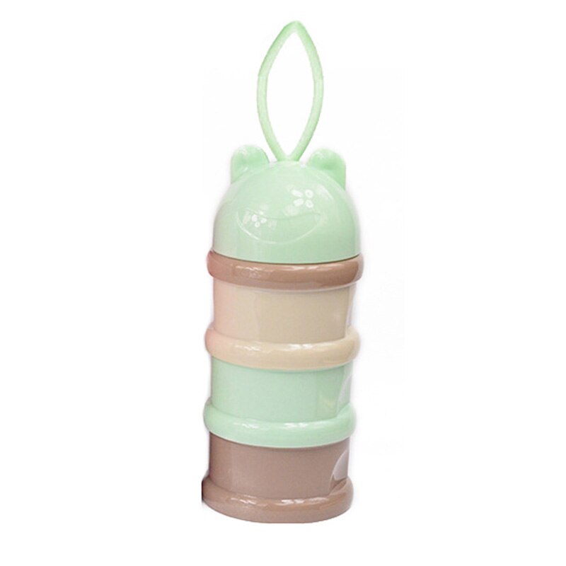Cartoon Frog Milk Powder Box Snack Cup Safe Formula Dispenser Rushed Baby Food Container Candy Fruit Food Storage