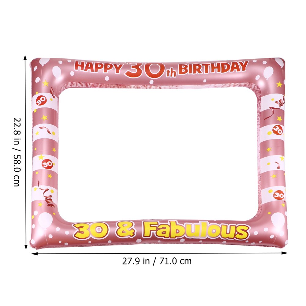 Atrezo para fotografía de de cumpleaños, portarretratos inflable, soporte para mayores de 18 años, 1 ud.