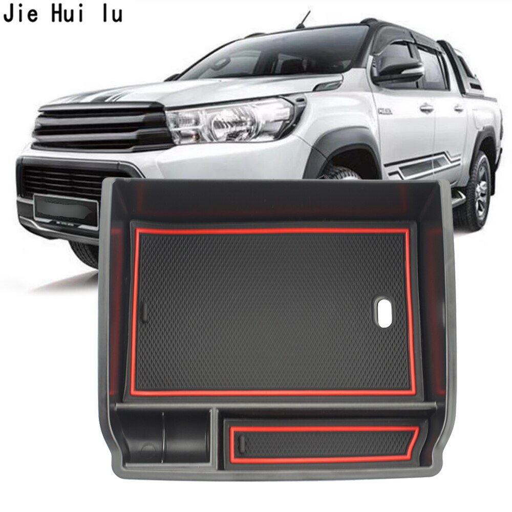 Car Armrest Box Storage For Hilux SR5 Hilux REVO AN120 AN130 120 130 Car Organizer Accessories
