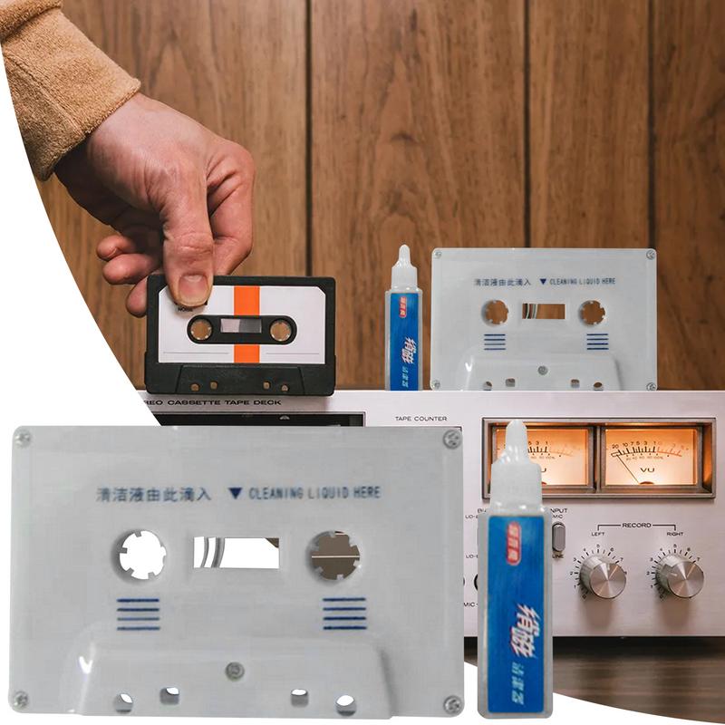 Tape Head Cleaner Cassette Maintenance Kit Demagnetizer Recorder Cleaner Fluids Commonly Used Player Cleaning Tools