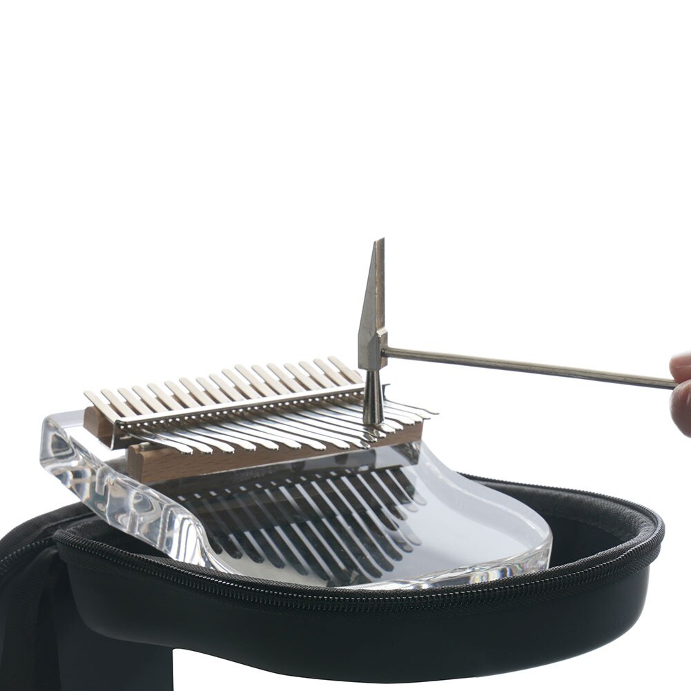 21 clés de rechange Kalimba en acier + pont en bois + Kit de marteau de réglage pouce Piano Instrument de musique pièces accessoires
