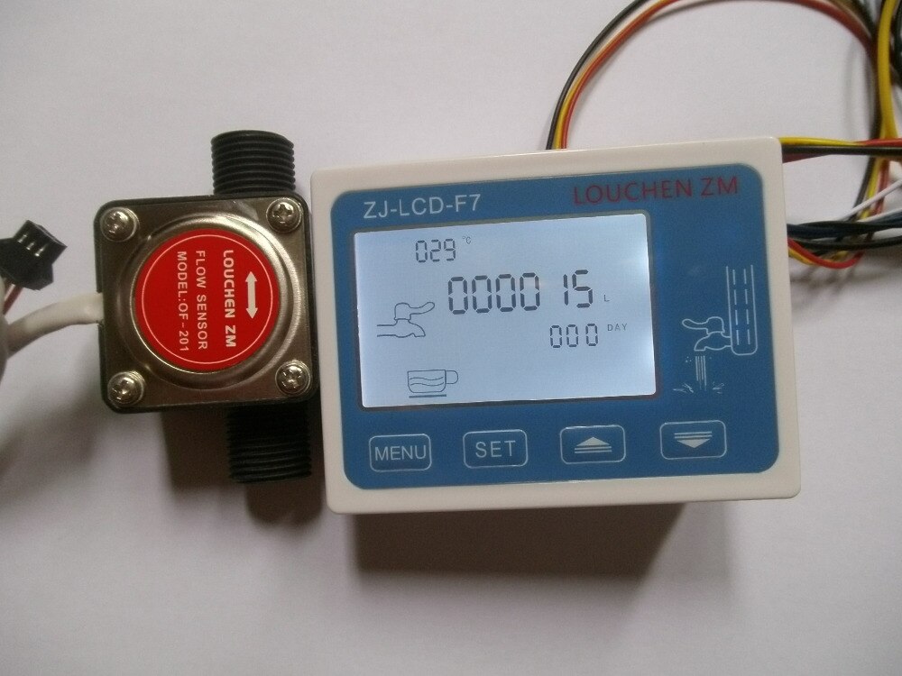 Liquid Fuel Oil Flow meter with 1/2'' Diesel Gasoline Gear Flow Sensor