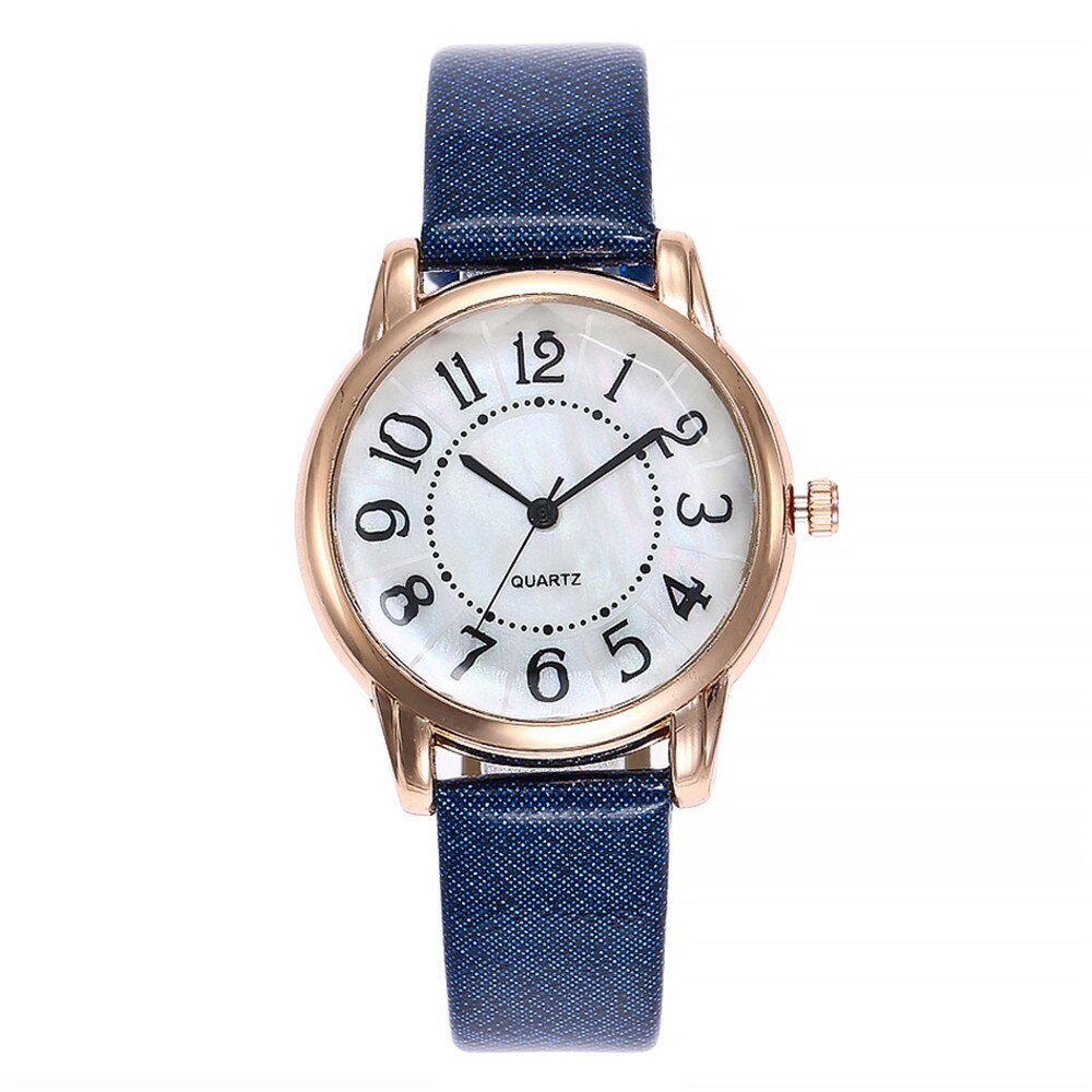 Dames Klokken Horloges Lederen Band Eenvoudig Lederen Horloge Vrouw Casual Eenvoudige Horloges Vrouwen Vrouwelijke Horloge Uur: H