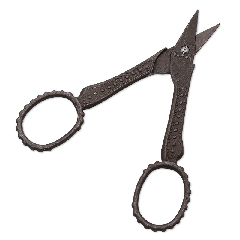 European Style Retro Scissors for Sewing and Needlework Bronze Stainless Steel Antique Scissors Sewing Tools Needlework Scissors