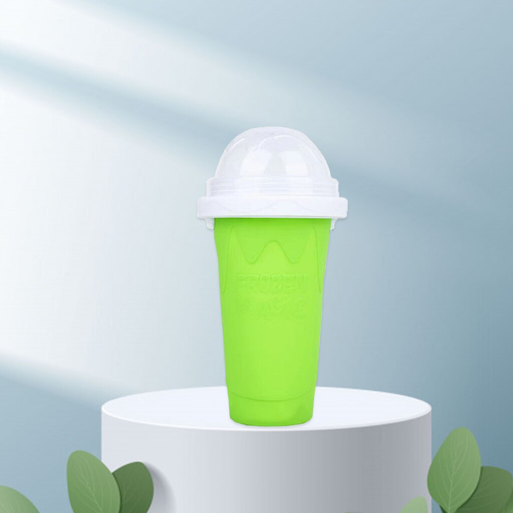 Quick Frozen Smoothies Cup Pinch Cup Mok Voor Kinderen Snelle Koeling: Green