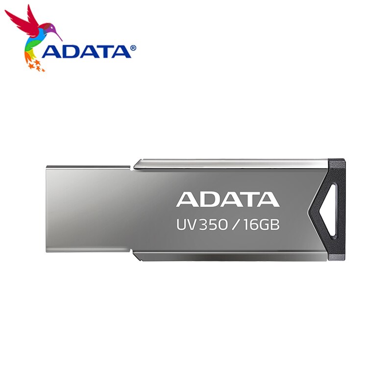 Original ADATA UV350 USB 3.2 High Speed Flash Drive 128GB 64GB 32GB Mini Metal Memory Stick Storage Device For Computer