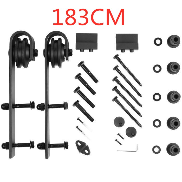 Schiff Zu Europa Schiebetür Scheune Spur Hardware- Holz Scheune Tür Schiene Hardware- Schiebetür Spur Bausatz Scheune Tür System rutsche HWC: 183CM A