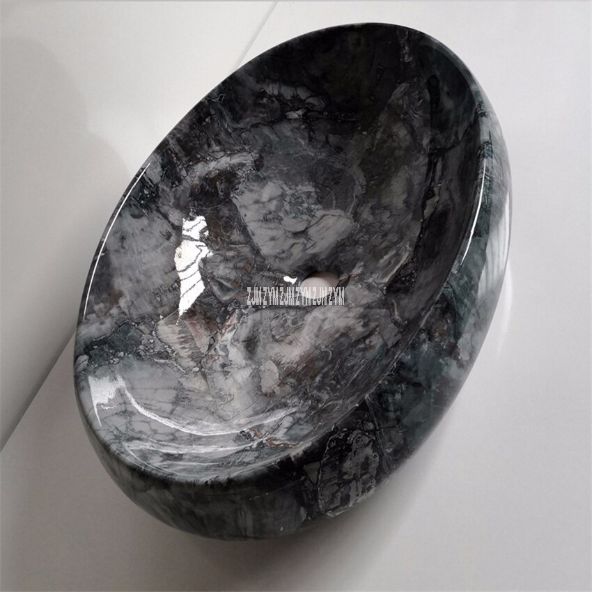 097 Retro Marble Vein Rectangle Ceramic Sink High Temperature Firing Hand Wash Sink Simple Hotel Above Counter Basin Bowl