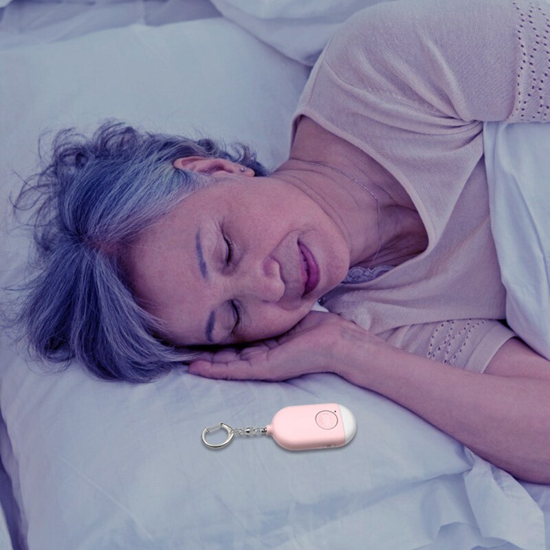 Loud Sound Personal Alarm 130 dB Safety Emergency Siren Keychain with Flashlight Loud Sound Personal Alarm DJA88