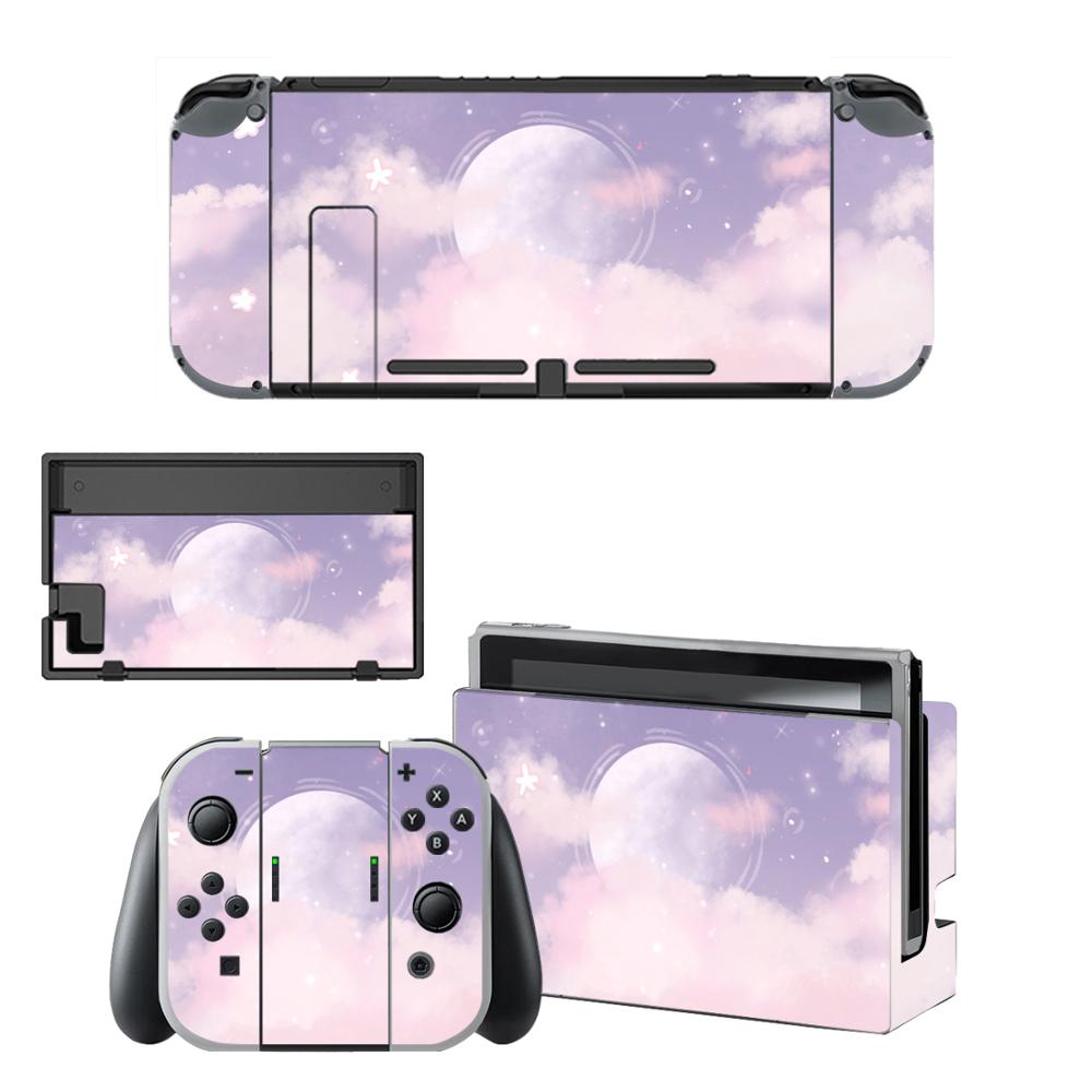 Pegatinas de la estrella del cielo estrellada para Nintendo Switch, pegatinas de la piel para la consola Nintendo Switch y el controlador Joy-Con: KQBYSNS0032