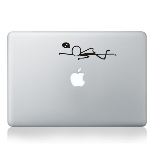 Funny Cartoon Laptop Partial Sticker for Apple Macbook Pro Air Retina 11 12 13 15 Laptop PVC Vinyl Decal laptop Skin Sticker: MB black-Part A(8)