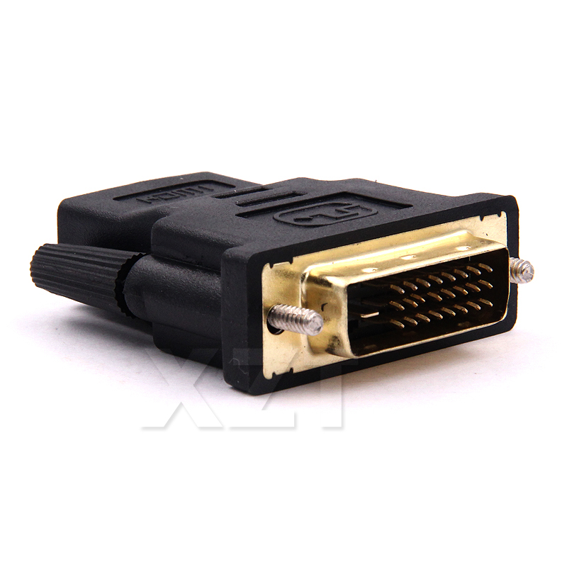 Original DVI 24 + 1 a convertir HDMI chapados en oro macho a hembra 1080P HDTV Adaptador convertidor para 1080P HDTV