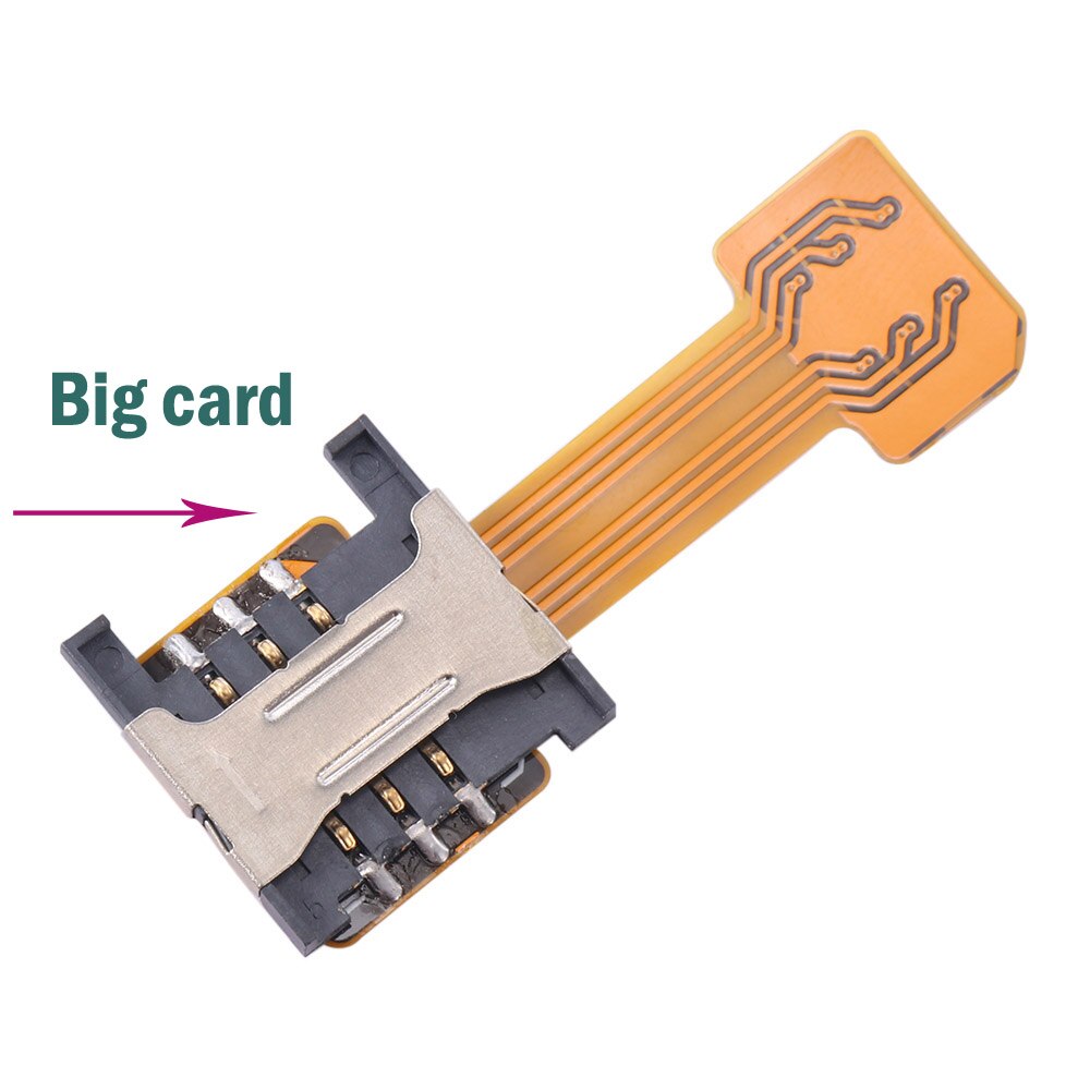 Powstro Dual Micro SD Adapter Micro SIM Card Hybrid Double for Android Extender 2 Micro Extension Adapter for Xiaomi 4S 5S PLUS: big
