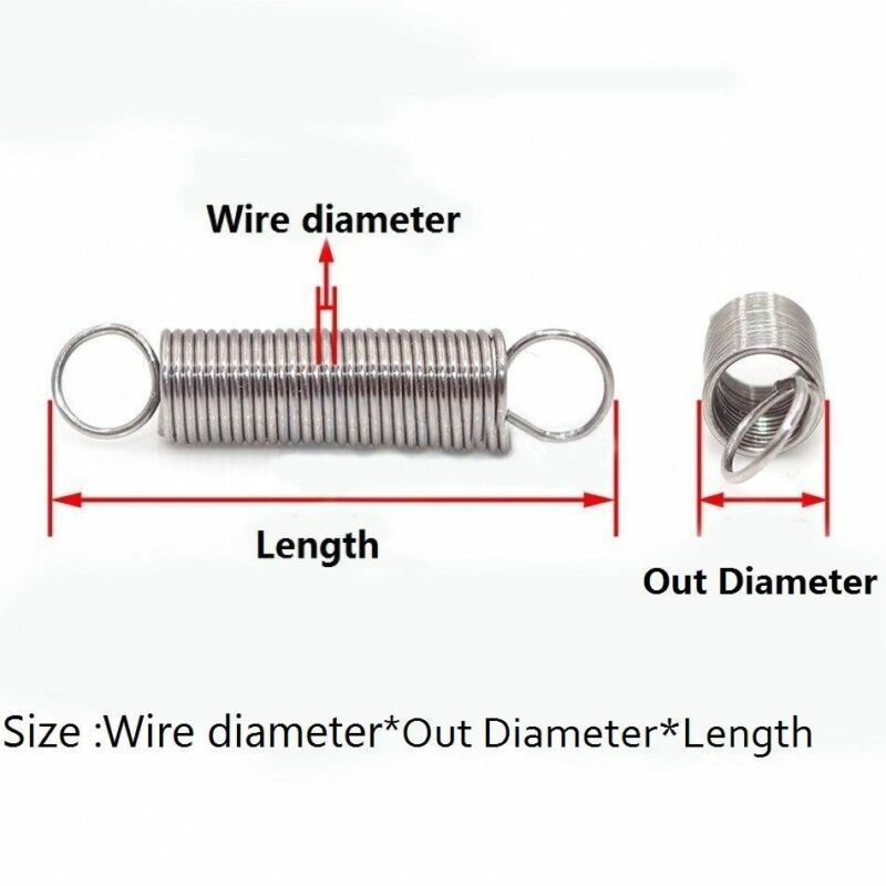 Expansion Springs Extension Tension Spring Wire Diameter 1.4mm OD 13mm