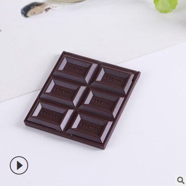 Chocolate Cookie Mirror Compact Comb Lady Accessory Make up Mirror: B--- Coffee