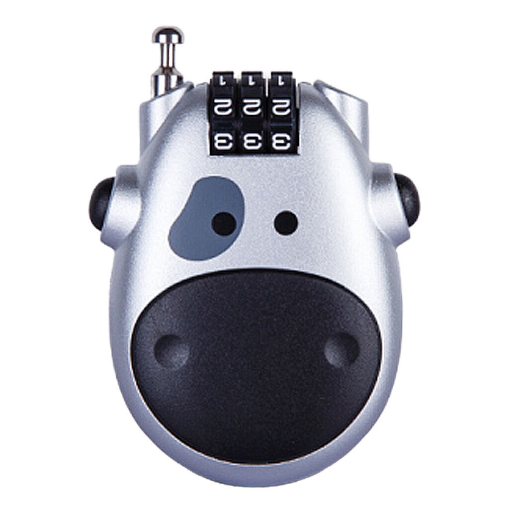 Retractable Code Combination Lock Steel Cable Wire Bike Luggage Safety