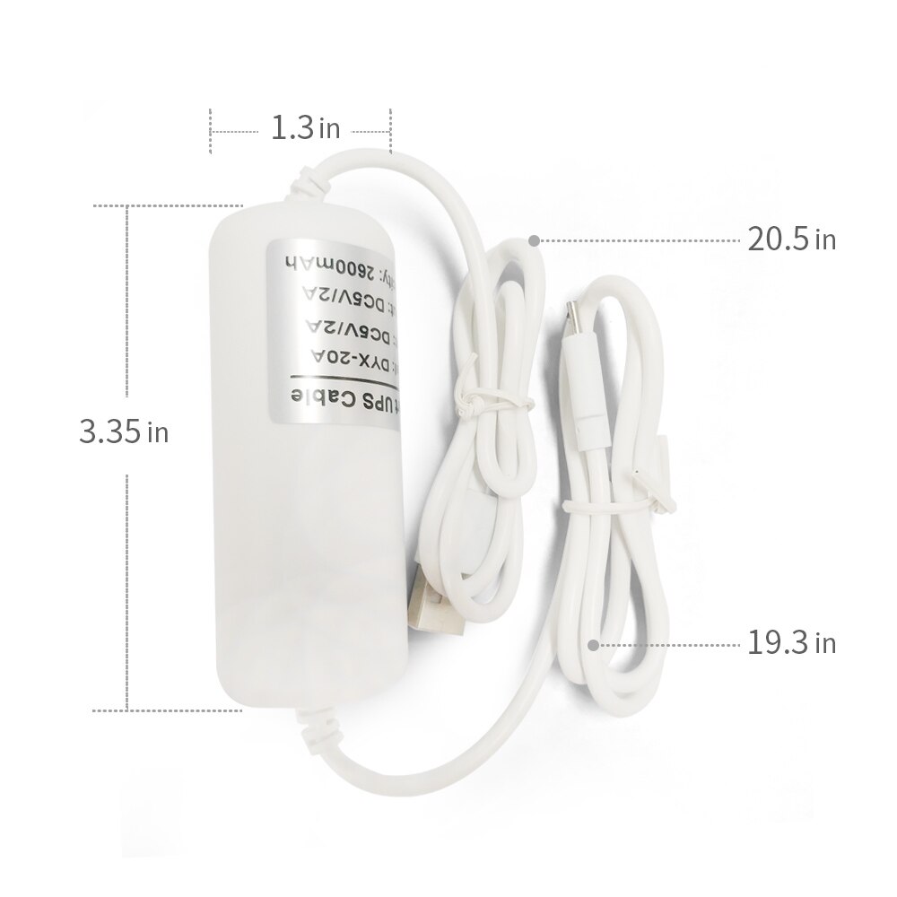 Sdeter 3200mAh Backup UPS Power Bank Charger USB DIY DC 5V Output Rechargeable Batteries For WiFi CCTV Security Camera LED Light