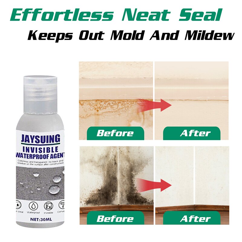 30ml Roof Bathroom Leak-proof Artifact Waterproof Coating Glue Spray Home Penetrating Seepage Wall Spray Waterproof Sealant Glue