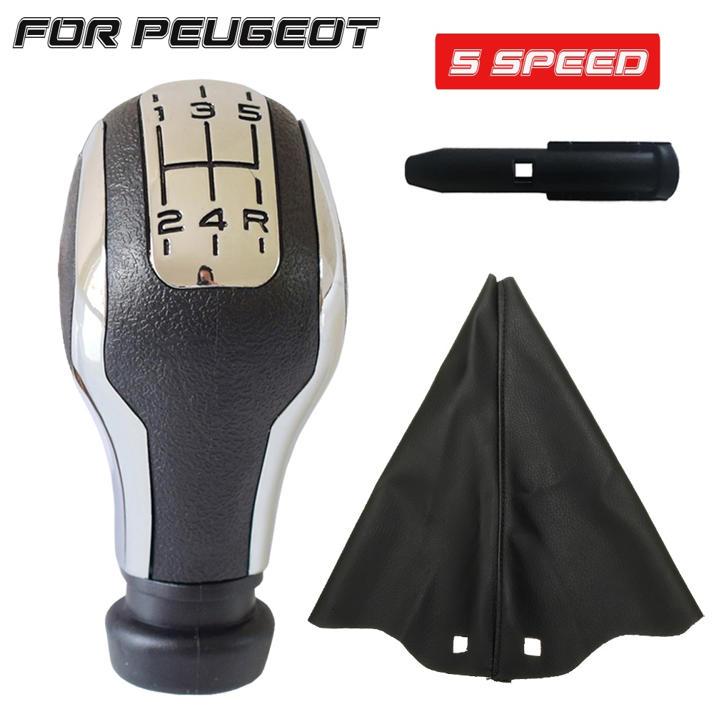 Pomo de cambio de marchas para Citroën C1, C3, C4, PEUGEOT 106, 107, 205, 206, 207, 306, 307, 308, 309, 405, 406, 407, 508, 605 MT