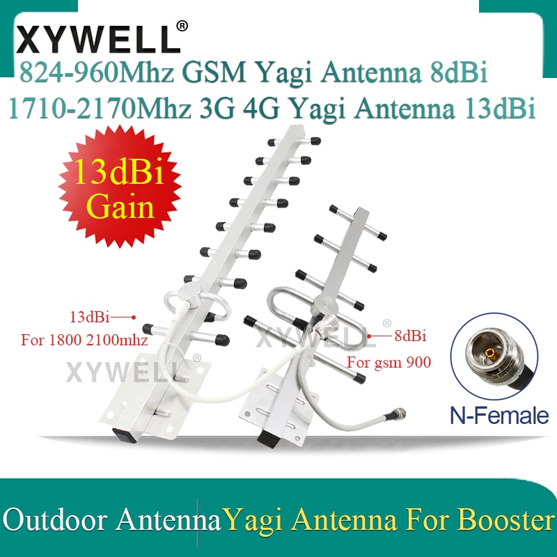 8dBi/13dBi Gain 3g 4g GSM Antenne 2g 3g Yagi Antenne 2g 3g 4g 900/1800/2100 Outdoor Antenne 2G 3G 4G LTE Externe Yagi Antenne