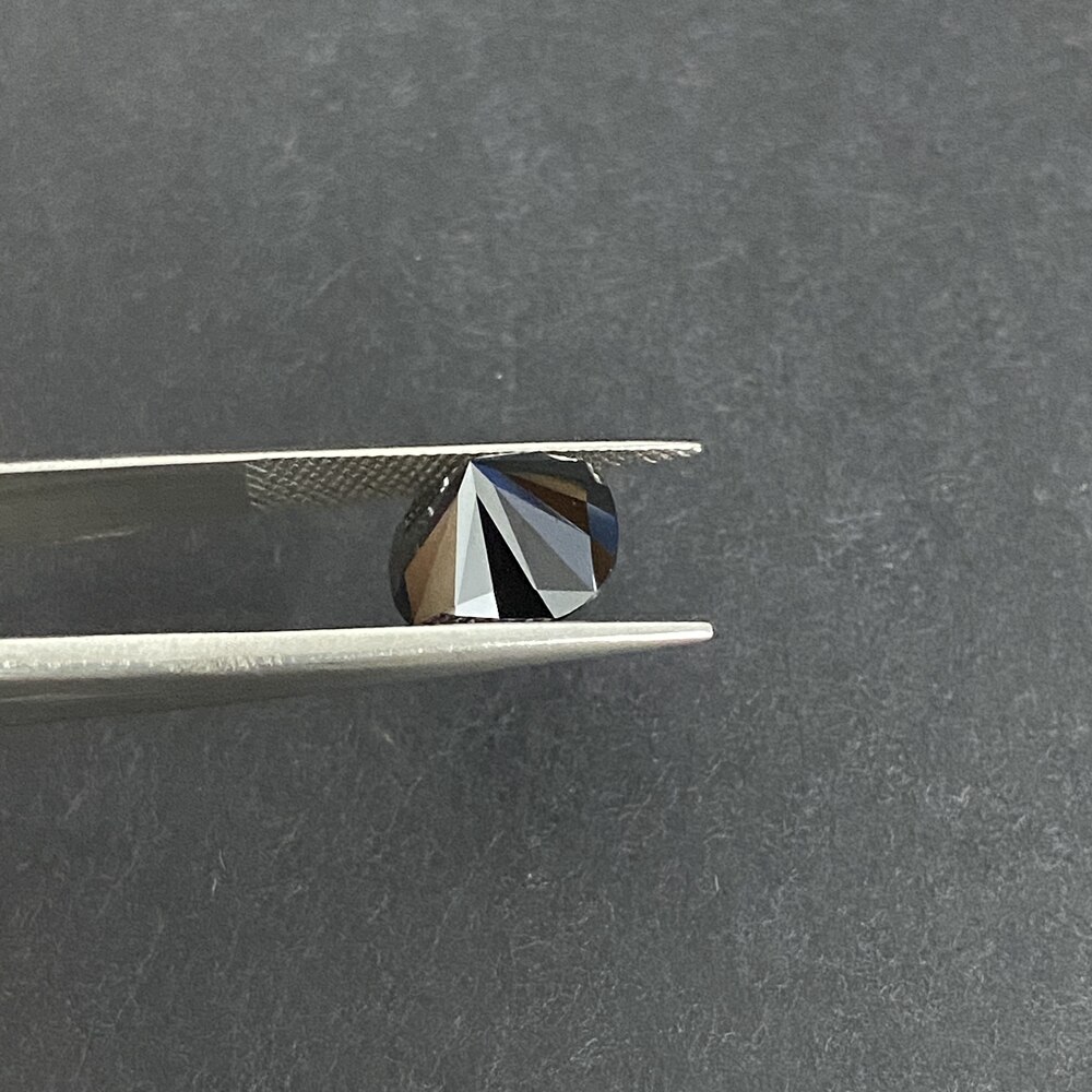 5X5Mm Vvs Lab Grown Black Moissanite Edelsteen Kussen Cut Gra Certificaat Losse Diamant Steen