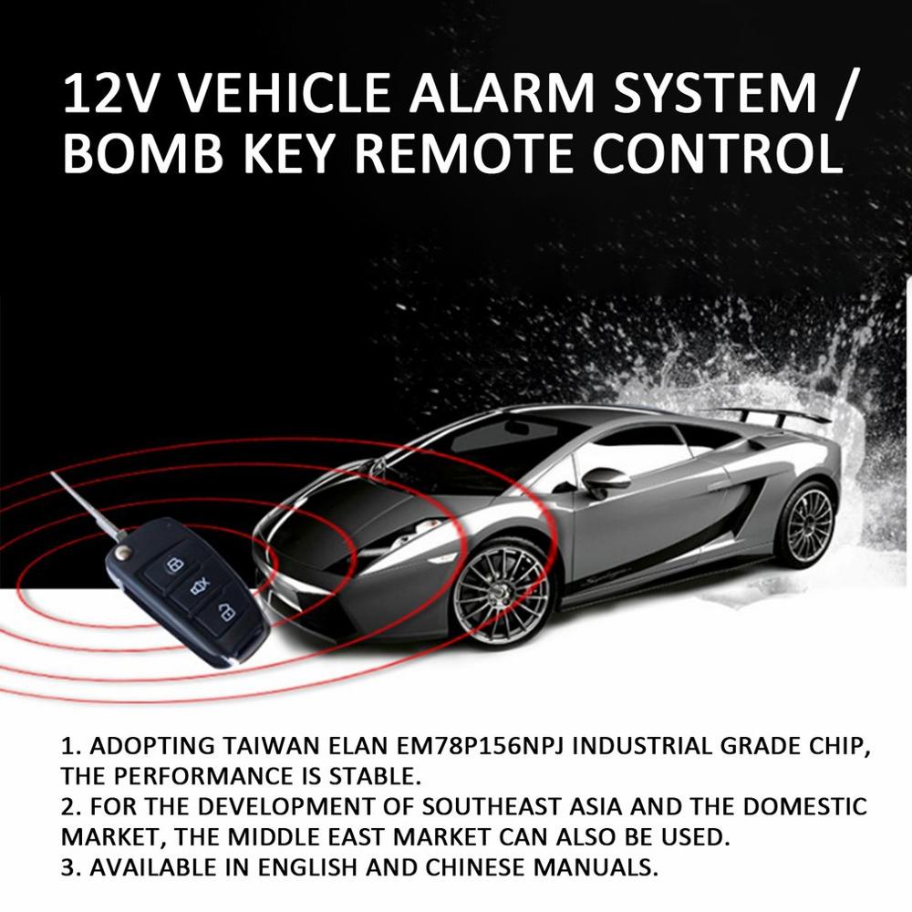 Car Alarm Remote Control Alarm Set Automatic Open Window Lift Box Control Lock One-way Vehicle System Alarm
