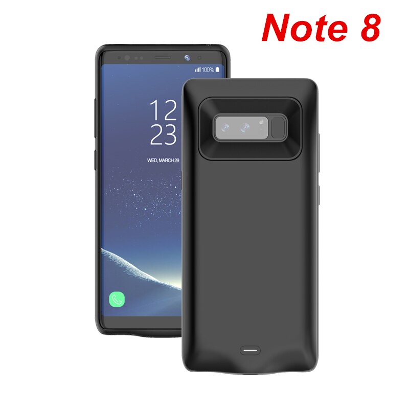 Funda de batería para Samsung Galaxy S6, S6, Edge, S9, S8 Plus, funda suave de TPU con carga para teléfono, funda de batería para Samsung Note 8, Note 9