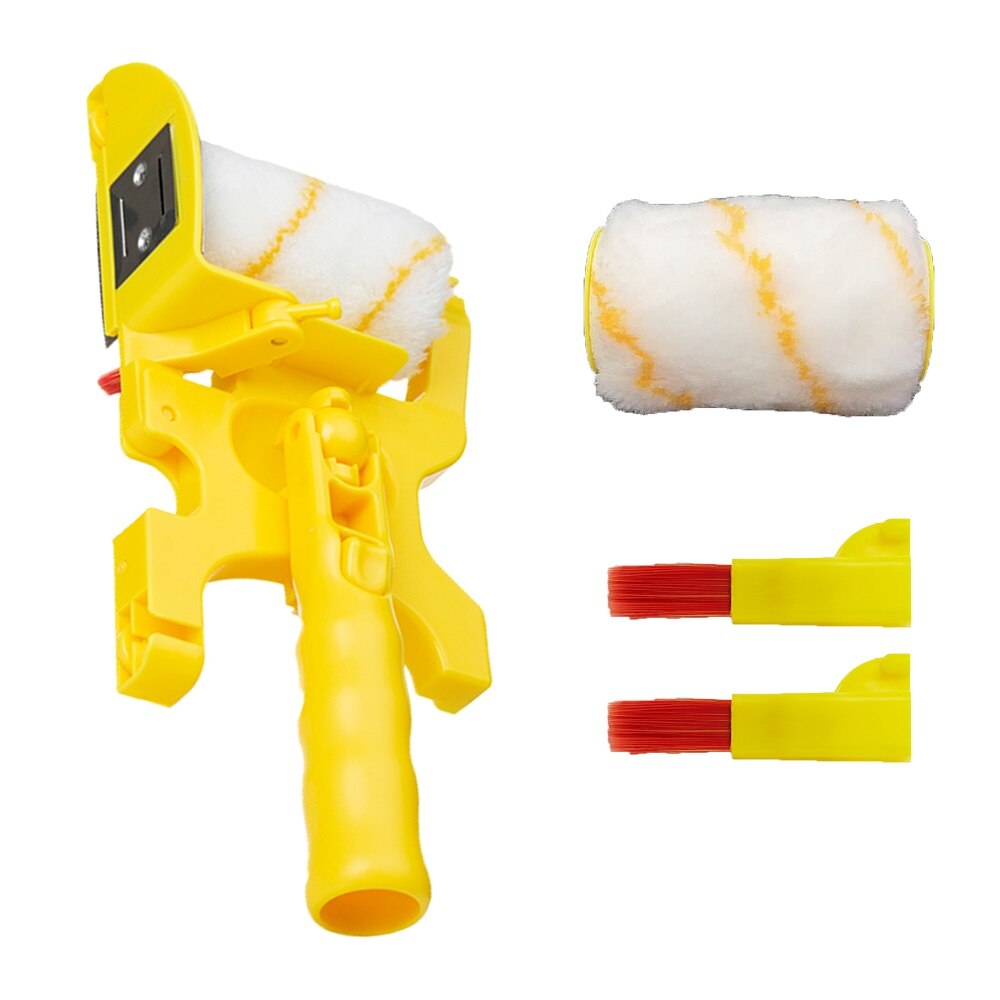 Clean-Cut Paint Edger Roller Brush Painting Tools Roller Paint Brush Clean-Cut Paint Edger Wall Painting Roller Brush Set: GJ26-B