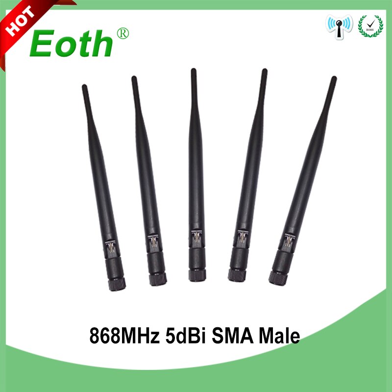 5Pc 868Mhz Antenne 915Mhz Antena Lorawan Lora 5dbi Sma Male Connector 868M 915M Mhz Antena gsm Directionele Waterdichte Antenas