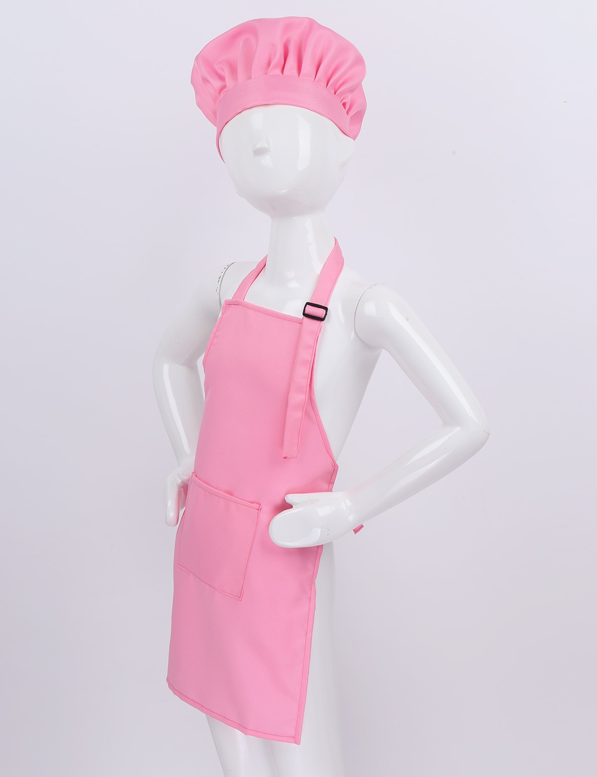 Tablier de cuisine réglable pour enfants, pour garçons et filles, ensemble de chapeaux de Chef, formation à la peinture, à la pâtisserie, à poche avant