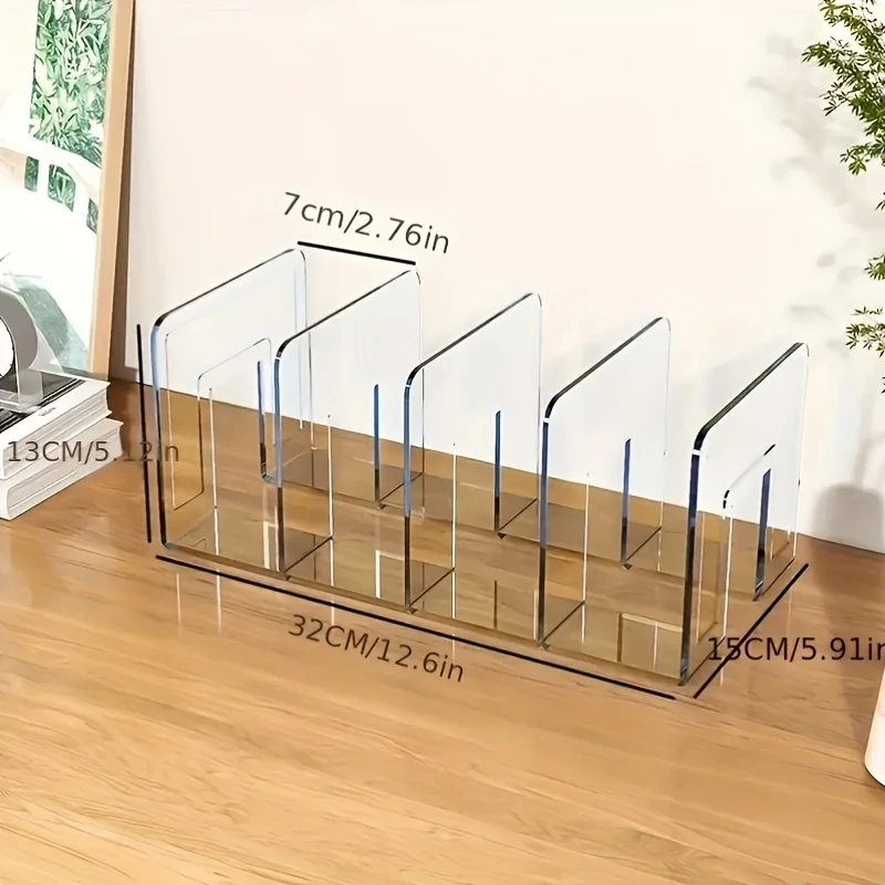 Doorzichtige plastic portemonnee handtas organisator 4-delige tas kast plankverdeler portemonnee displaystandaard handtas opslag organisator houder: Black