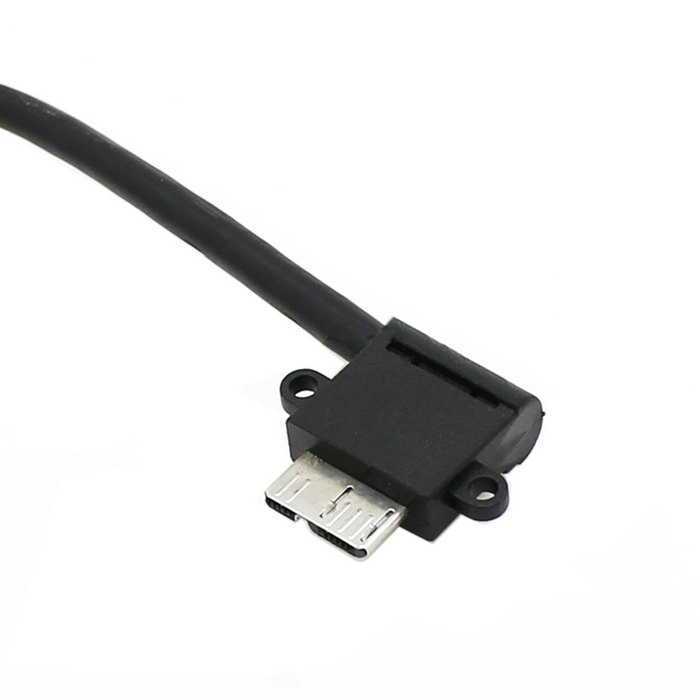 Xiwai 20cm Up Angled 90 Degree Right Angled USB 3.0 to Micro 10Pin Cable for Cell phone &amp; Hard Disk SSD Cablecc