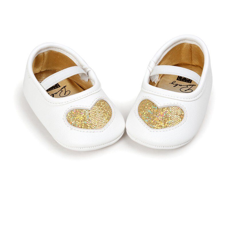 Geboren Baby Meisjes Zachte Zolen Prinses Liefde Babyschoenen Baby Peuter Baby Schoenen: J / 3