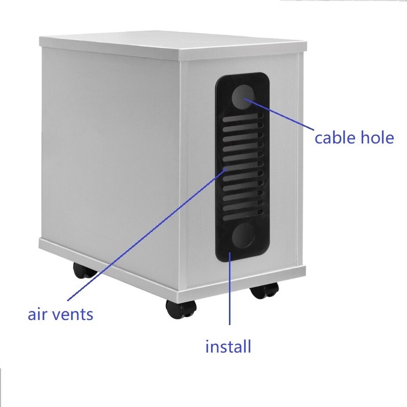 2 pçs/lote Acessório da Mobília Mesa Mesa Retângulo Buraco Da Tampa Do Fio Tampa Da Grade de Ventilação de Ar Do Ventilador de Plástico