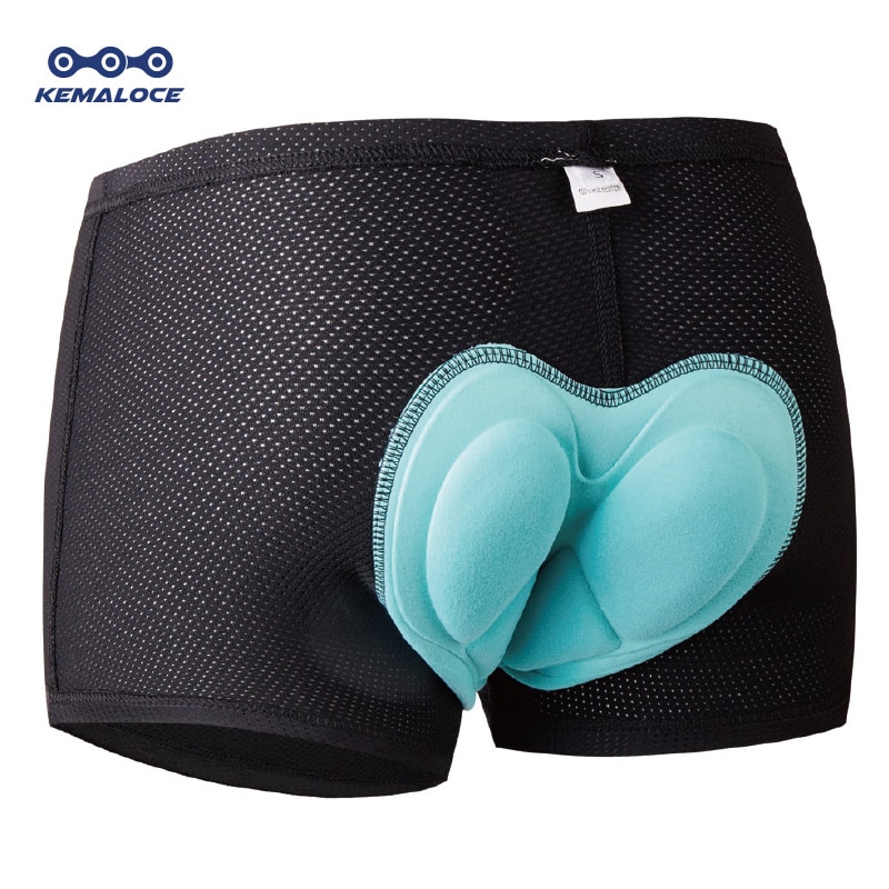 Kemaloce Kran Schnell Trocknend Komfortabel Schwarz Silikon Gel Pad Fahrrad Fahrrad Unterwäsche Männer 3d Padd Coolmax Radfahren Unterwäsche kurze Hose