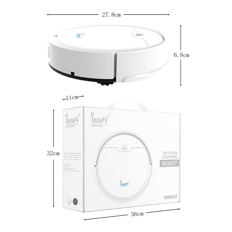Robot Vacuum Cleaner Smart Navigation Remote Control Strong Suction Robot Vacuum Cleaner Wet/Dry 1500mAh