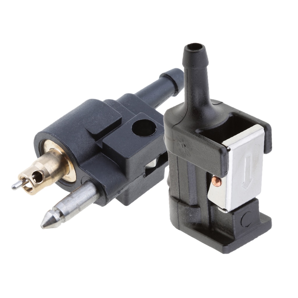 1/4 Inch Mannelijke Brandstof Lijn Connector Joint Fitting Auto Auto Vervanging Deel Voor Yamaha Buitenboordmotor Mount Op Motor Zwart 2.8in