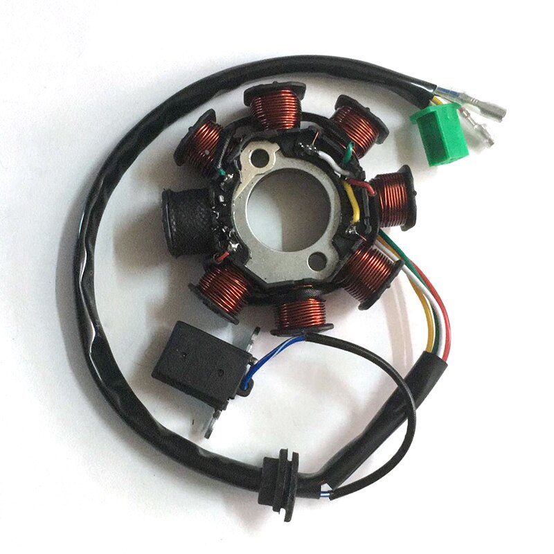 Magneto-estator de 8 bobinas para Scooter, piezas de Motor para GY6, 125cc, 150cc, ATV, Go Kart