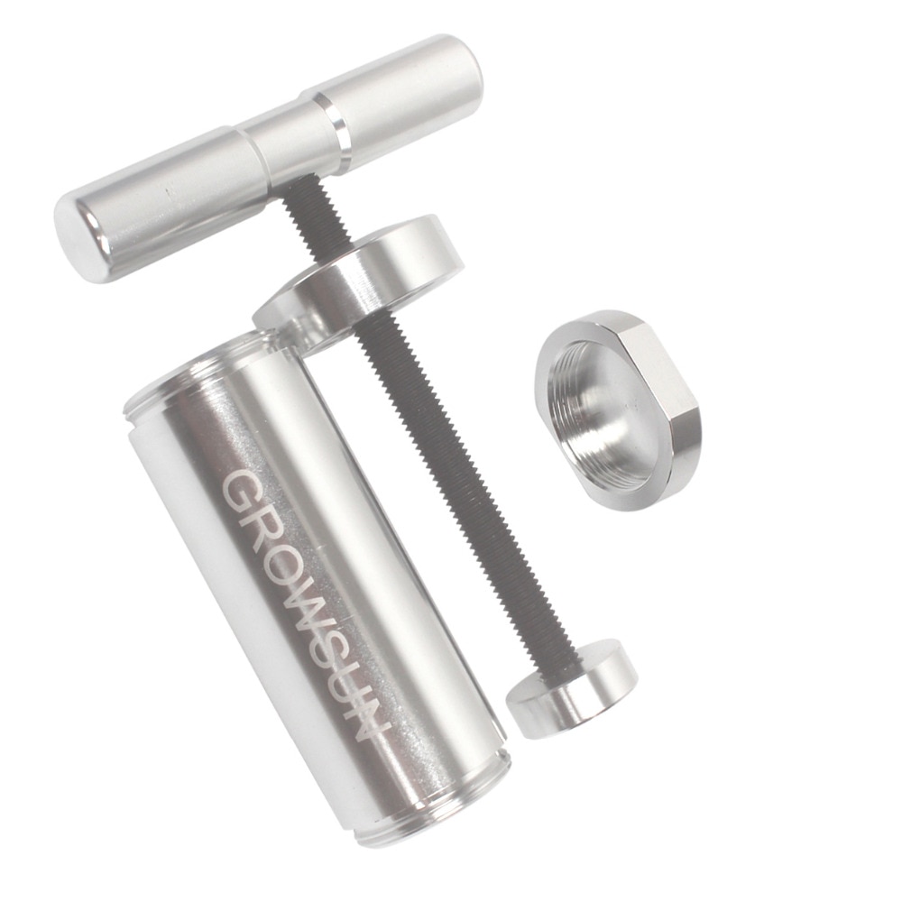 Growsun polen de prensa de 5,5 pulgadas herramienta de Metal de alta resistencia corte giratorio de aluminio para bastoncillos, plantas