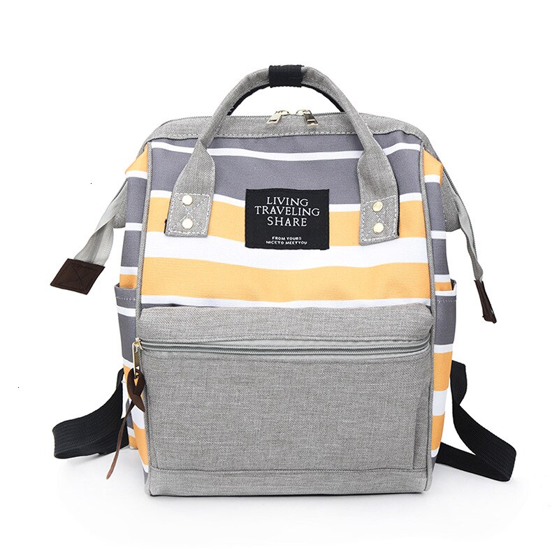 koreanische Mädchen Leinwand Rucksack Schul Frauen Schule Mädchen Reisetaschen Für Teenager Mochila Feminina Escolar Bagpack: Yellow