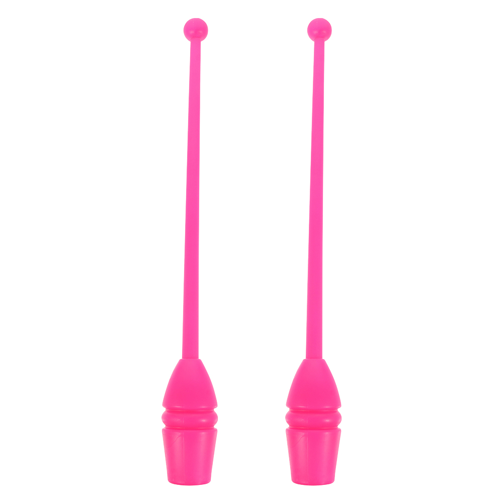 2 Pcs Plastic Gymnastics Stick Adult Fitness Equipment Artistic Rhythmic Dance Tool Calisthenics Bar Resin Twirling Wand: Red