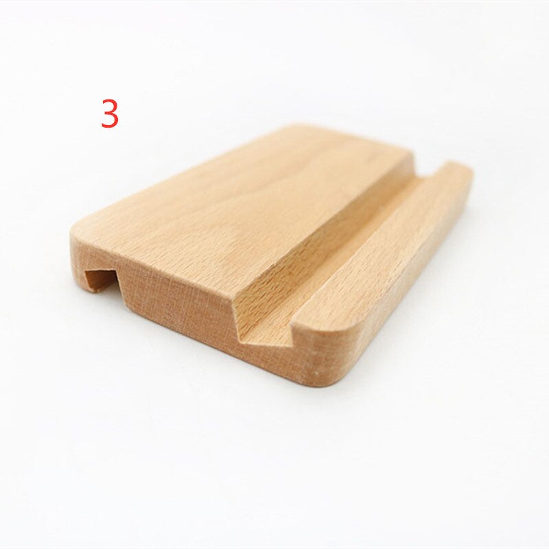 Wooden Mobile Phone Stand Universal Phone Holder Stands For iPhone For Samsung Pad Tablet Stand Desk Phone Rack 8*6*2cm