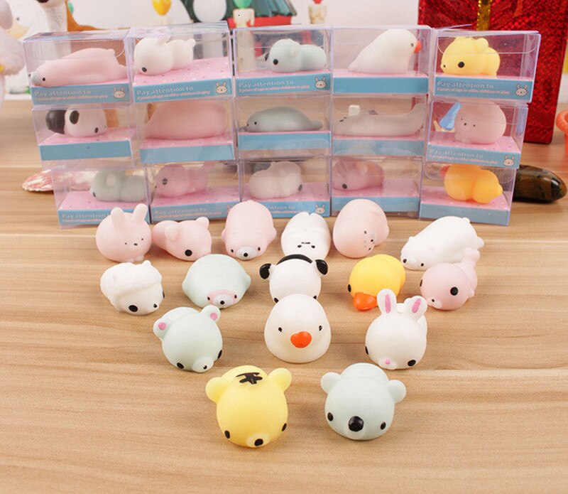 Mooie Lichtgevende Mochi Mol Puss Squeeze Fun Kinderen Kawaii Speelgoed Sussen De Inspanning Van Cure Decoratie Ontluchting Druk