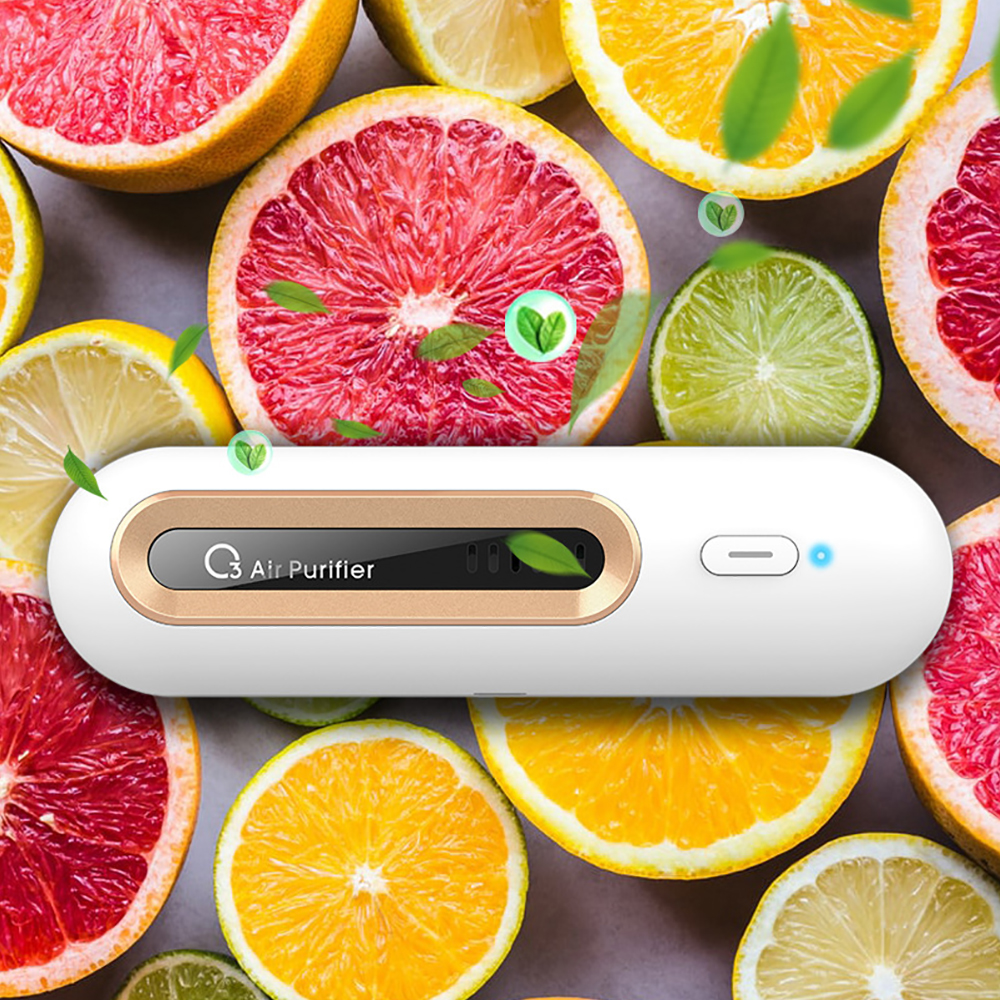 Luchtreiniger voor thuis Auto Koelkast Koelkast Deodorant USB Opladen Huisdierentoilet Geur Geurverwijderaar Ozongenerator Luchtverfrisser