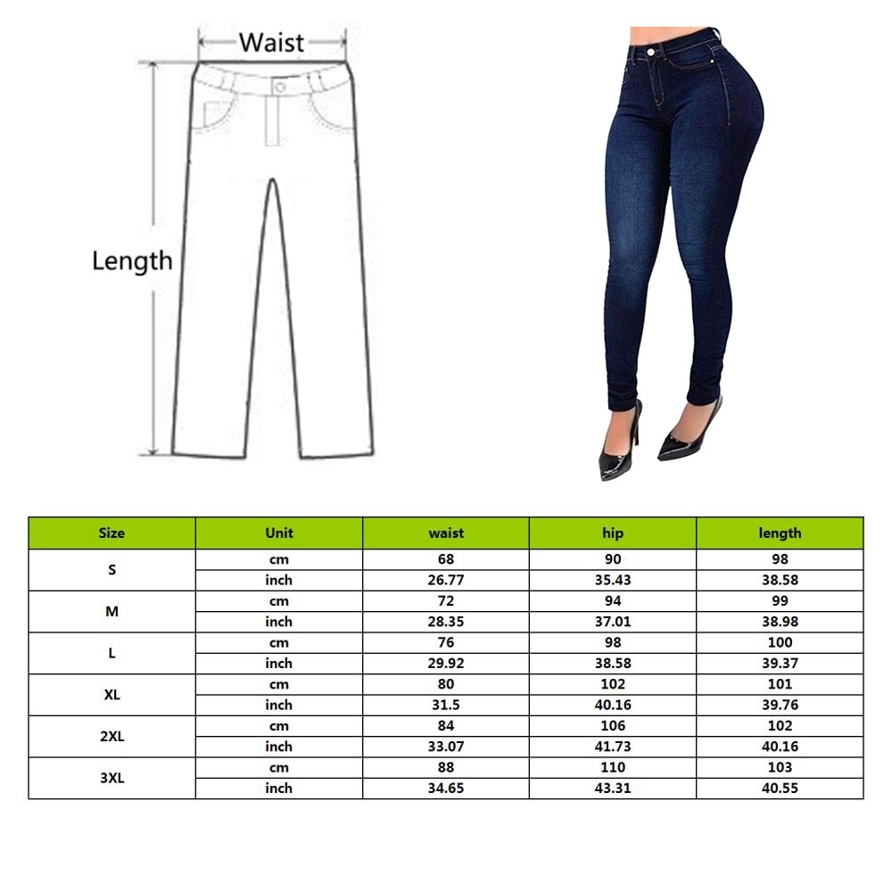 Femmes taille haute Denim maigre jean Stretch pantalon mince mollet longueur jean décontracté bouton bureau dame pantalon grande taille
