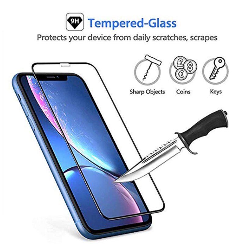 9D HD Screen Protector Film For Phone 11 Pro Max Toughened Protective Screen Steel Film For iPhone X to MAX Explosion-proof