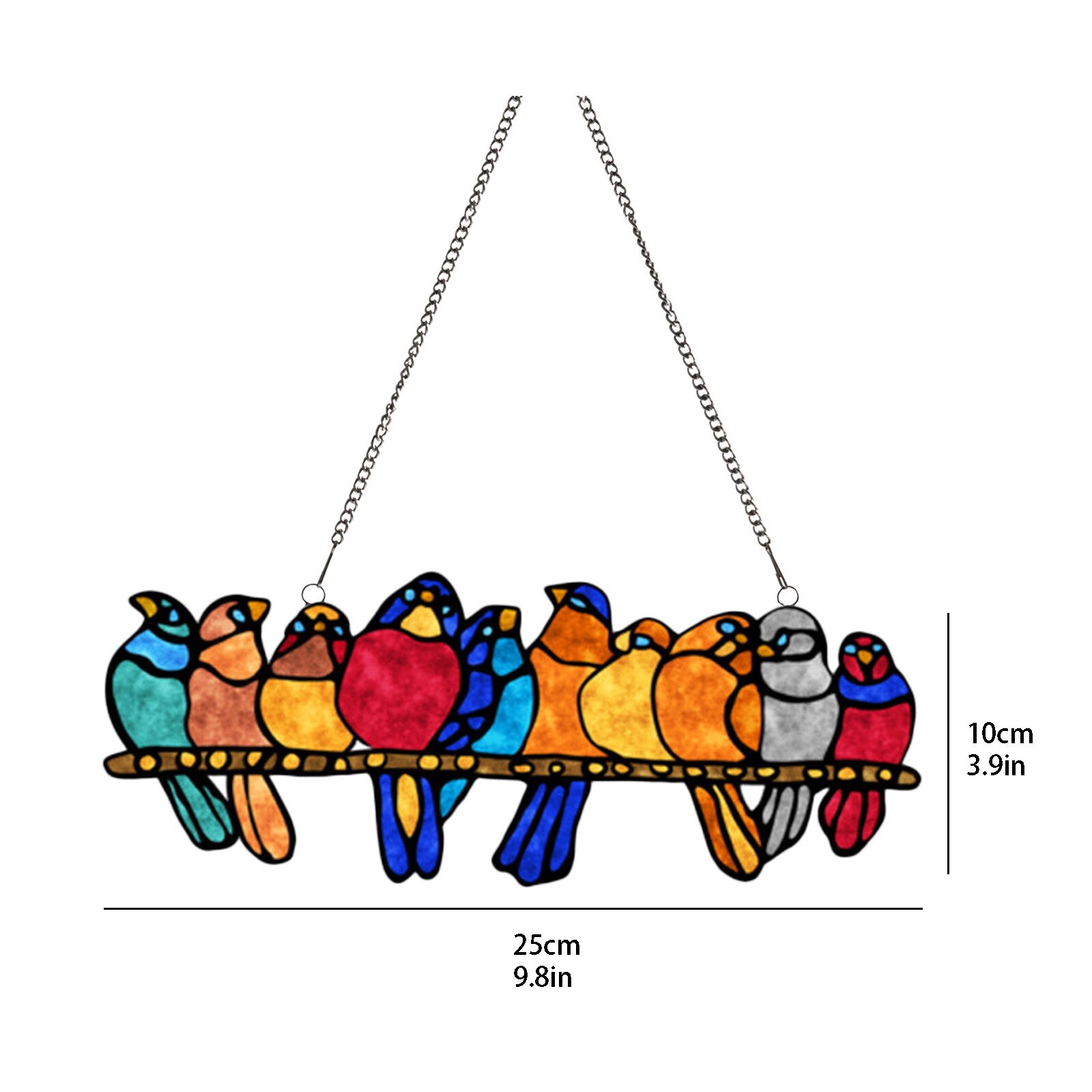 30 # Vogel Soorten Stained Hanger Venster Opknoping Suncatcher Acryl Vogels Opknoping Decoratie Ambachten Stained Glass Window Panelen